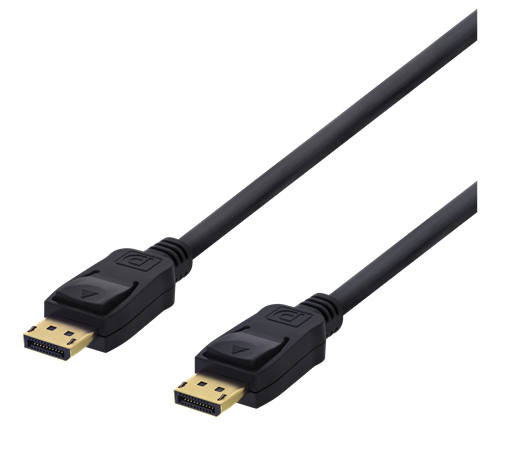 Deltaco DP-1030D DisplayPort-kabel 3 m Svart