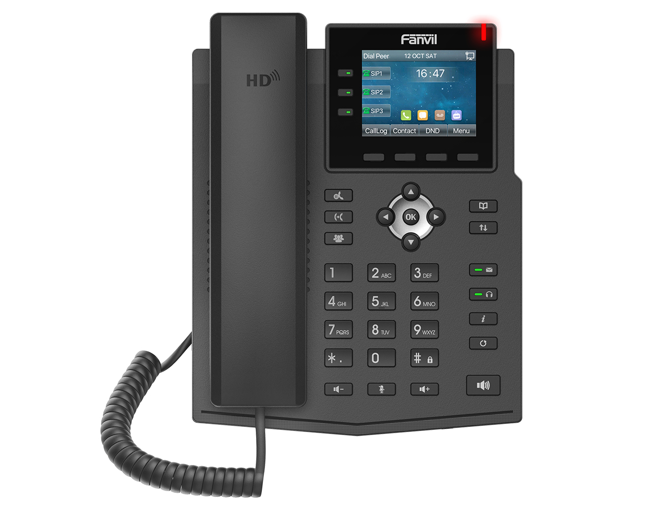 X3U IP phone Black 6 lines LCD