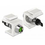 DeLOCK 86448 wire connector Keystone LED Black, Green, Stainless steel, White