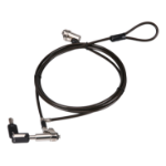 Conceptronic CUSTODIO02BNTM Keyed Dual Head Laptop Lock, Nano Lock Slot, Master Keyed Compatible, 1.8m