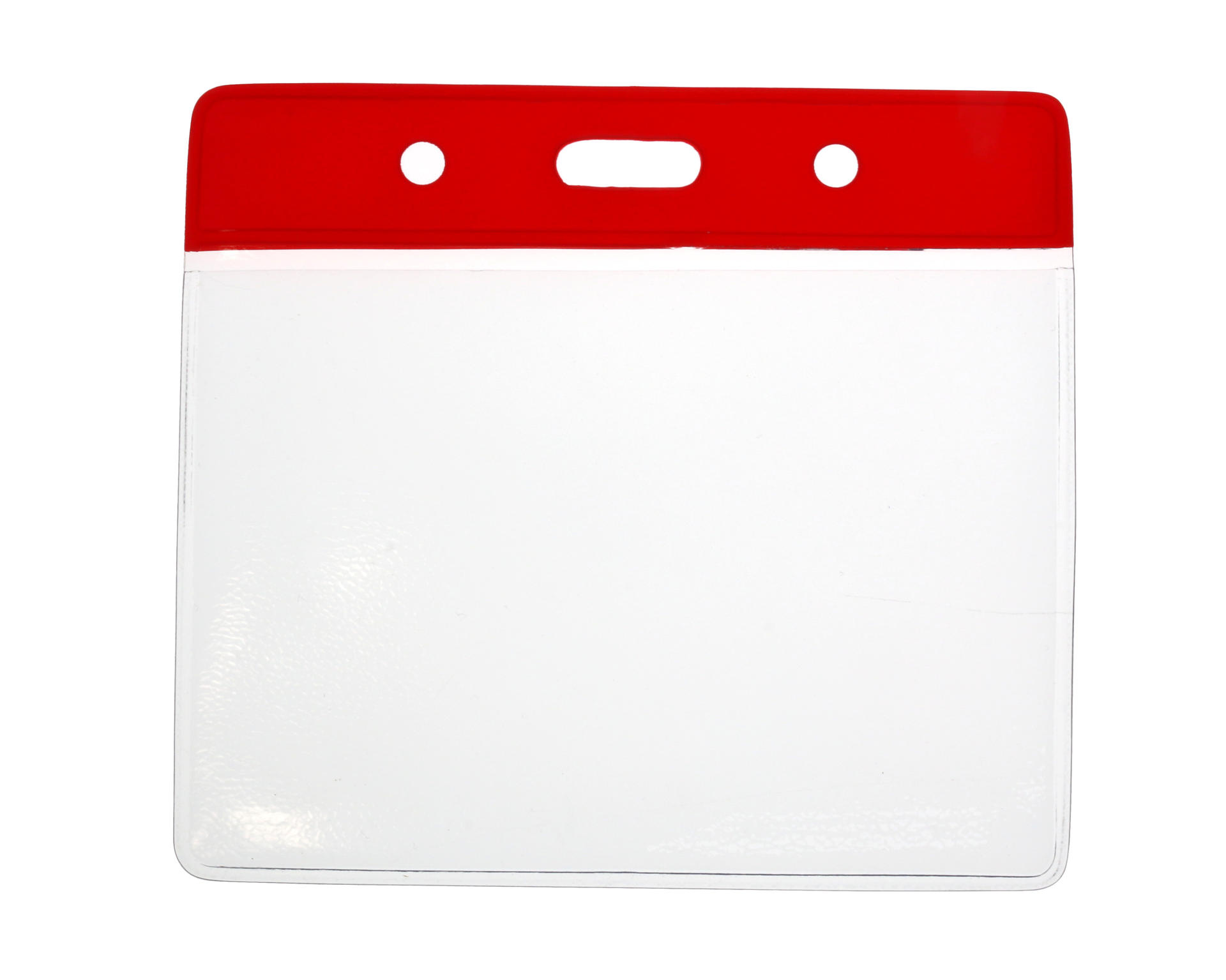 Digital ID Vinyl Red Top Card Holders - 91x65mm (Pack of 100)