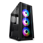 DeepCool DP-ATX-MATREXX50-AR-4F-LD computer case Midi Tower Black, Transparent