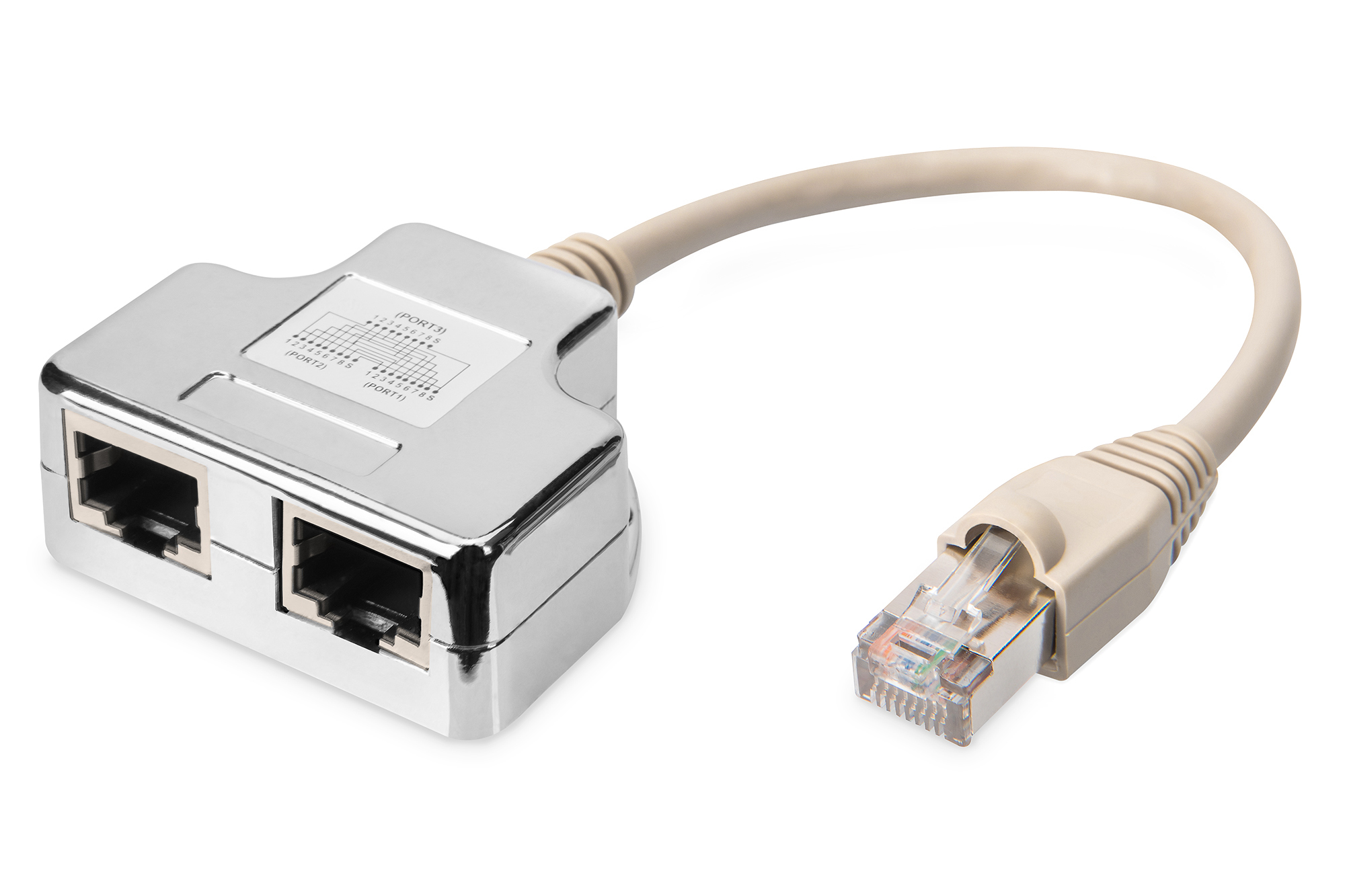 Photos - Cable (video, audio, USB) Digitus Patch Cable Adapter, CAT 5e, shielded - 1:1 AT-AG CX2 
