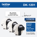 Brother DK-12013PK printer label White Self-adhesive printer label
