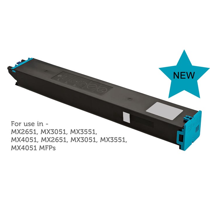 Image of DATA DIRECT Sharp MX2630 3050 3070 3060 MX61GTCA Cyan Toner Compatible