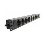 DINIC STT19-9 power extension 1.8 m 9 AC outlet(s) Indoor Black