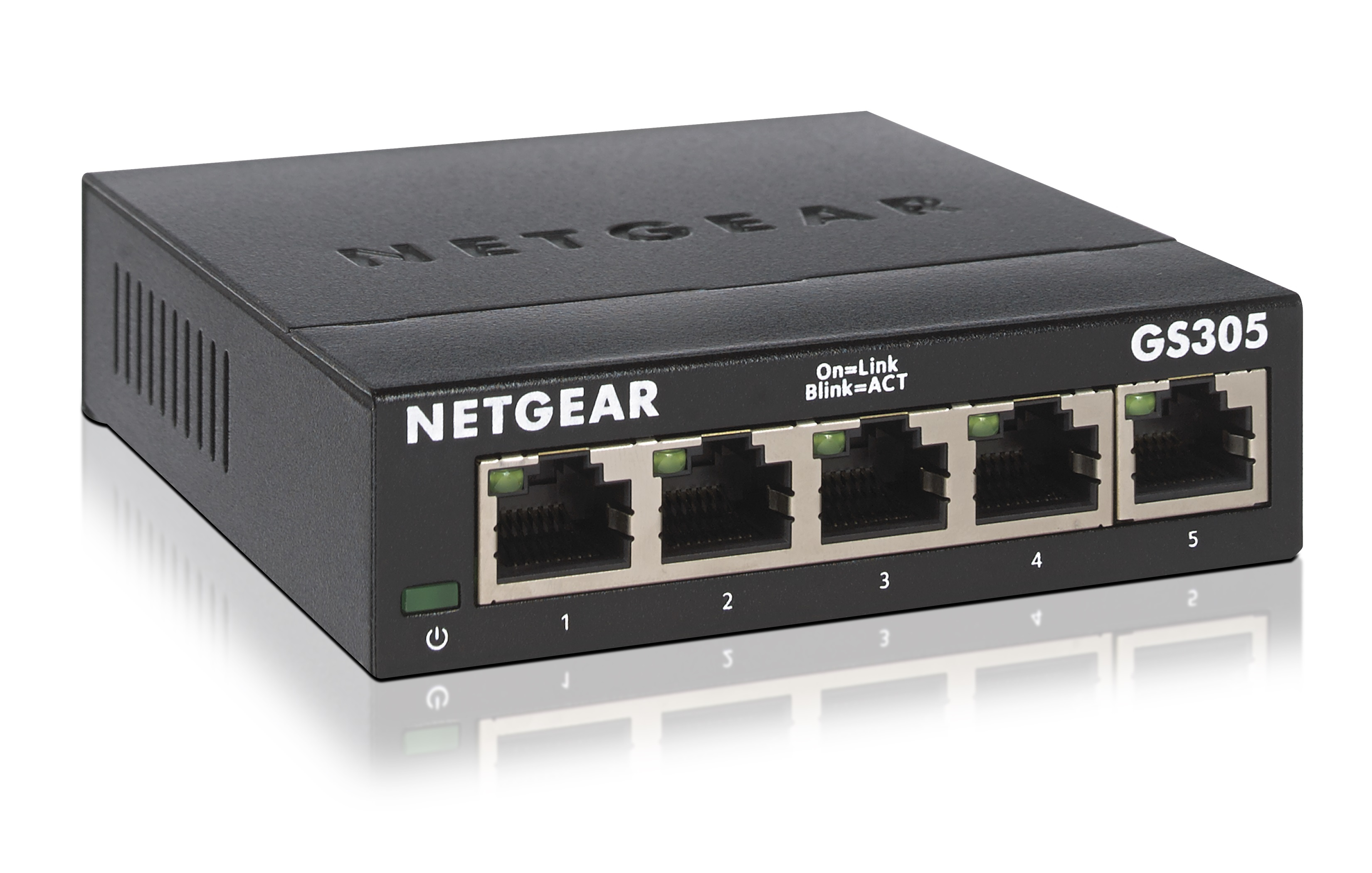 Image of NETGEAR GS305 Unmanaged L2 Gigabit Ethernet (10/100/1000) Black
