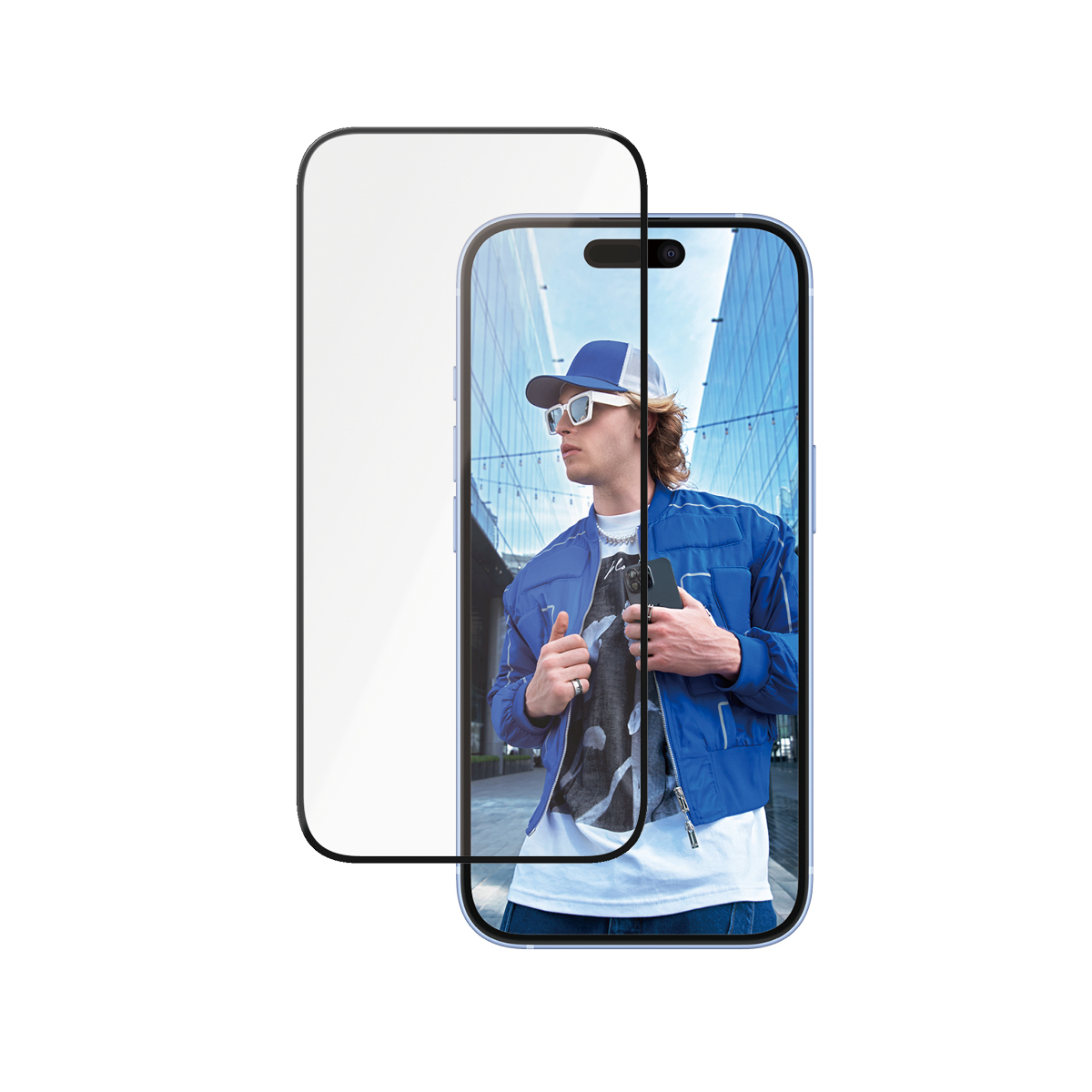 PanzerGlass Â® Ceramic Screen Protector iPhone 16 | 15 | Ultra-Wide Fit w. EasyAligner