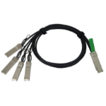 Extreme networks 10GB-4-C03-QSFP fibre optic cable 3 m QSFP+ 4x SFP+ Black