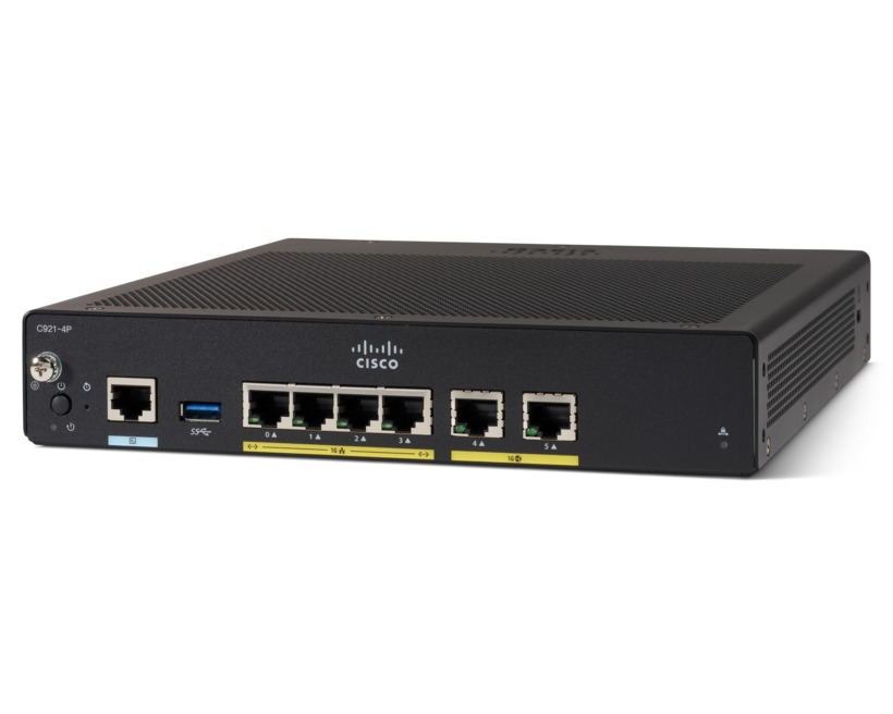 Cisco C927-4P kabelansluten router Gigabit Ethernet Svart