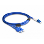 DeLOCK 87924 InfiniBand en Glasvezelkabel 3 m LC SC Blauw