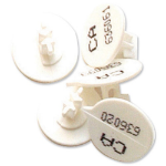 Versapak Numbered Button Seal White (Pack 500)
