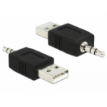 DeLOCK 66069 tussenstuk voor kabels USB A 3.5 Zwart