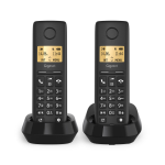 Gigaset BASIC 100 DUO Analog/DECT telephone Caller ID Black