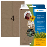 HERMA 2074 self-adhesive label Rounded rectangle Permanent Brown 96 pc(s)