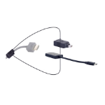 Liberty AV Solutions DL-AR1917 video cable adapter HDMI Type A (Standard) Mini DisplayPort + USB Type-C Black
