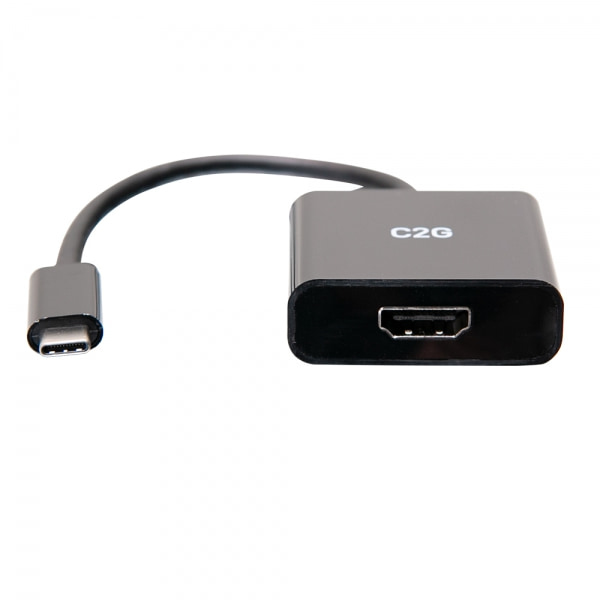 C2G C2G54459 videokabeladapter 0,2 m USB Type-C HDMI Svart