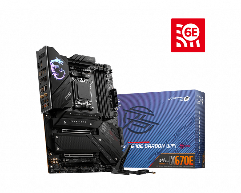 Image of MSI MPG X670E CARBON WIFI motherboard AMD X670 Socket AM5 ATX
