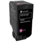 Lexmark 74C2HM0 Toner-kit magenta return program, 12K pages ISO/IEC 19798 for Lexmark CS 725