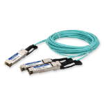 AddOn Networks QSFP28-2QSFP28-AOC3M-DE-AO InfiniBand/fibre optic cable 3 m 2x QSFP28 Aqua colour