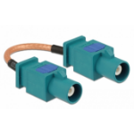 DeLOCK 89663 coaxial cable RG-316 0.1 m FAKRA Z Brown, Green