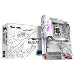 GIGABYTE Z890 AORUS ELITE X ICE Motherboard - Supports Intel Core Ultra (Series 2) CPUs, 16+1+2 phases VRM, up to 9500MHz DDR5 (OC), 1xPCIe 5.0 + 4xPCIe 4.0, Wi-Fi 7, 2.5GbE LAN, Thunderbolt 4