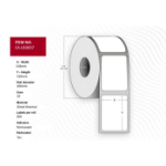 Capture CA-LB3037 printer label White