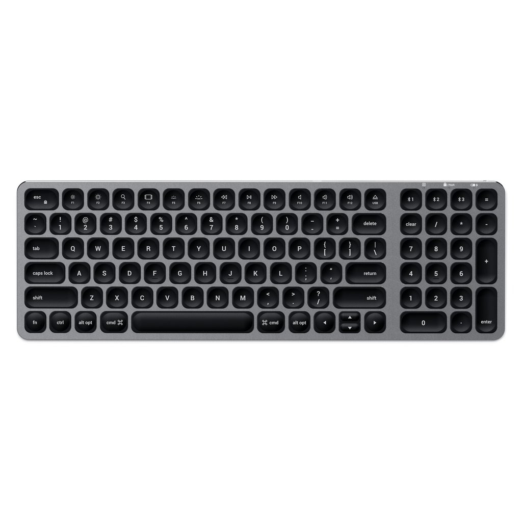 Satechi ST-ACBKM-DE keyboard Home Bluetooth QWERTZ German Black. Grey