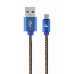 Cablexpert CC-USB2J-AMMBM-1M-BL USB-kabel USB 2.0 USB A Micro-USB B Blauw