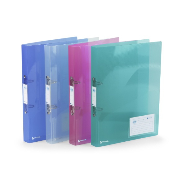 Rexel Ice 2 Ring Binder 25mm Polypropylene A4 Assorted (Pack of 10) 2102044