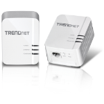 Trendnet TPL-422E2K PowerLine network adapter 1300 Mbit/s Ethernet LAN White