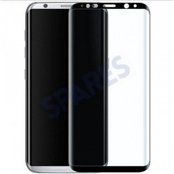 EU Product - S8 Plus Tempered Asahi Black Glass 0.33mm BULK thumbnail