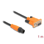 DeLOCK M12 CAN Bus Cable A-coded 5 pin male to D-Sub 9 female 1 m