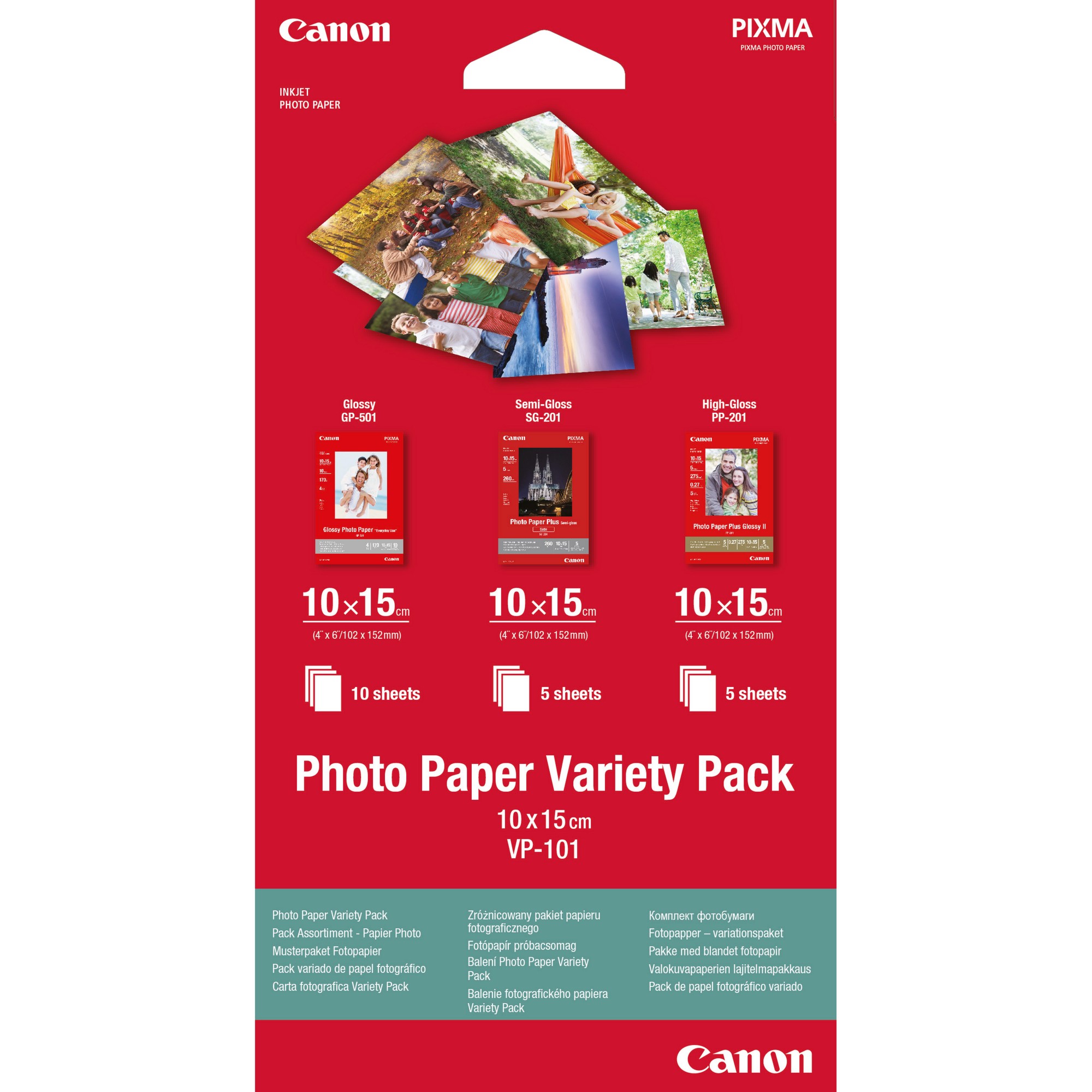 Canon VP-101 Photo Paper Variety Pack 4x6 - 20 Sheets