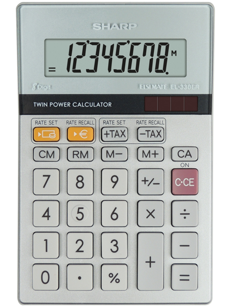 Sharp EL-330ER calculator Pocket Financial Grey