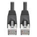 Tripp Lite N262-015-BK Cat6a 10G Snagless Shielded STP Ethernet Cable (RJ45 M/M), PoE, Black, 15 ft. (4.57 m)