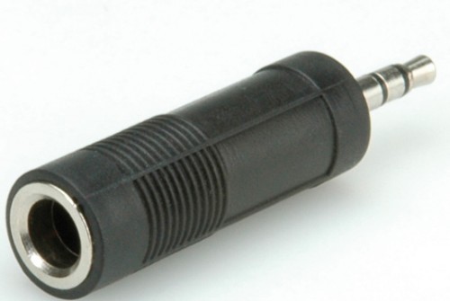ROLINE 11.09.4443 cable gender changer 3.5mm 6.35mm Black