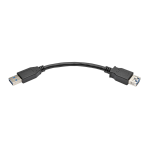 Tripp Lite U324-06N-BK USB cable 5.91" (0.15 m) USB 3.2 Gen 1 (3.1 Gen 1) USB A Black, Metallic