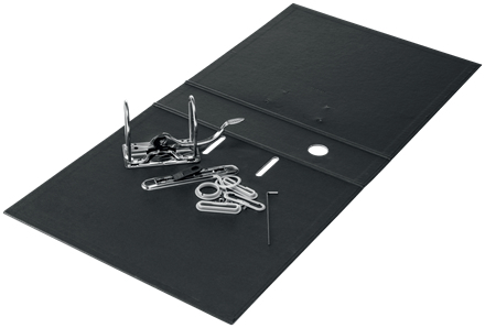 Leitz LAF180 Recycled 80mm A4 Black (Pack of 10) 10180095