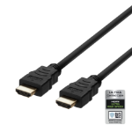 Deltaco HU-20 HDMI cable 2 m HDMI Type A (Standard) Black