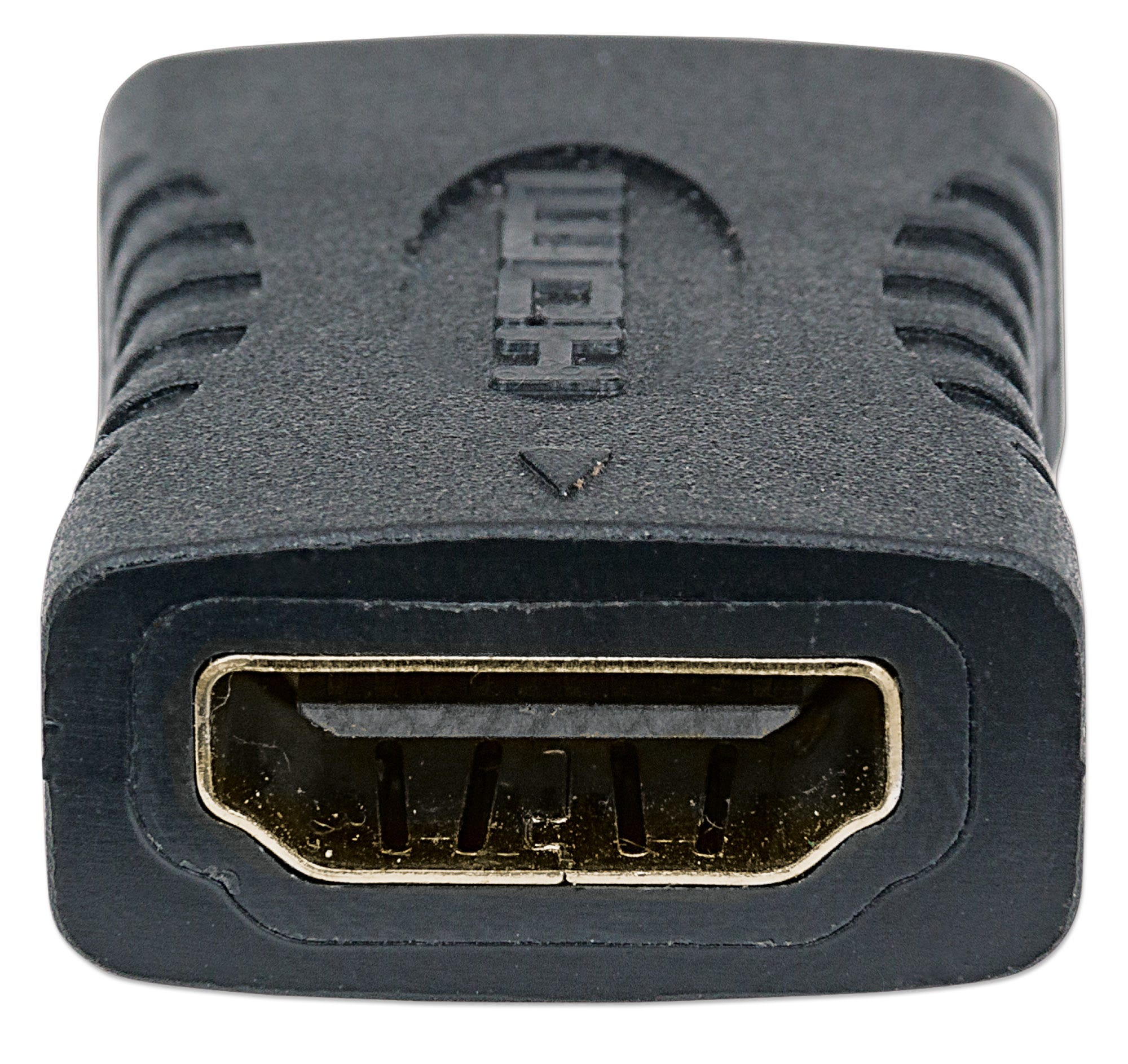 Manhattan HDMI Coupler, 4K@60Hz (Premium High Speed), Female to Female, Straight Connection, Black, Ultra HD 4k x 2k, 10.2 Gbps, ARC, 3D, Deep Colour, Fully Shielded, Gold Plated Contacts, Lifetime Warranty, Polybag