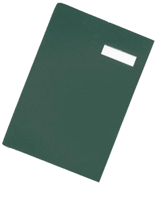 Image of Pagna 24191-33 folder Cardboard, Fabric Green A4