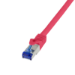 LogiLink C6A024S networking cable Red 0.5 m Cat6a S/FTP (S-STP)