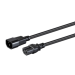 Monoprice 42052 power cable Black 11.8" (0.3 m) IEC C14 IEC C15