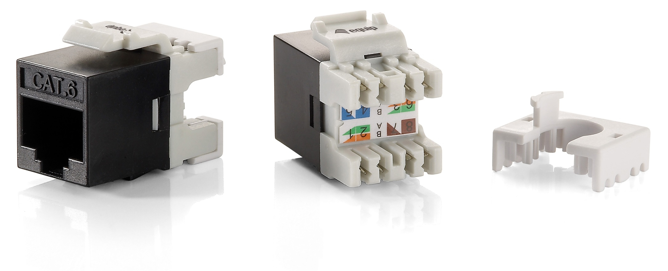 Image of Equip Cat.6 Unshielded Keystone Jack LSA, Slim Type
