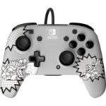 PDP REMATCH: Comic Attack Black, Grey, White USB Gamepad Analogue / Digital Nintendo Switch, Nintendo Switch OLED