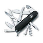 Victorinox Huntsman - Slip joint knife - Multi-tool knife - Drop point - Stainless steel - ABS synthetics - Black Stainless steel