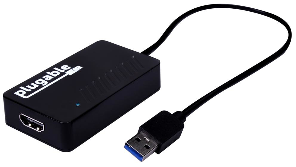 Photos - Cable (video, audio, USB) Plugable Technologies UGA-4KHDMI video cable adapter USB Type-A HDMI B