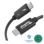 Plugable Technologies TBT5-240W1M Thunderbolt cable 39.4" (1 m) 120 Gbit/s Black