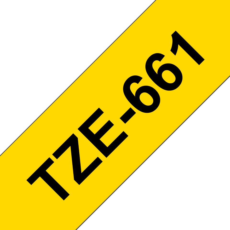 Brother TZE-661 DirectLabel black on yellow Laminat 36mm x 8m for Brot